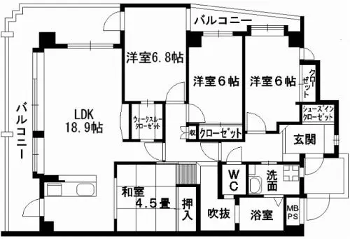 帯山フォレスト ２０２号室