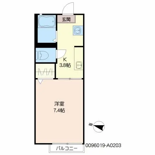 サザンヒルズＭ ２０３号室