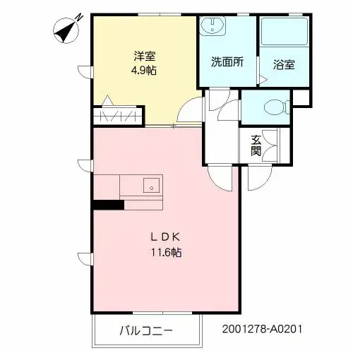 シャーメゾン桜ケ丘 ２０１号室