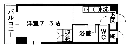 リベルテ水前寺北 ７０１号室