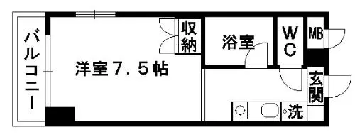 リベルテ水前寺北 ４０６号室