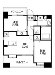 LUCIS千早 401号室