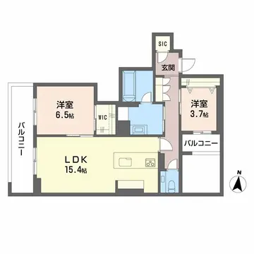 シャーメゾンリュクス大濠 A203号室