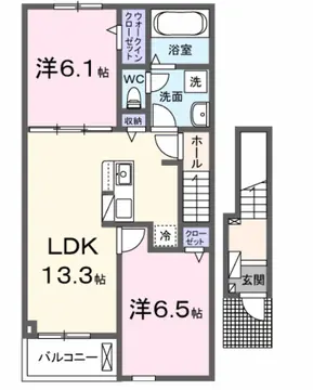 クレールカーサ 202号室