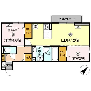 DーROOM御開 203号室