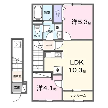 リテンリュカⅡ 202号室