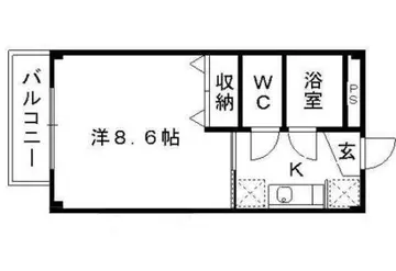 T・ハイツ黒髪 302号室