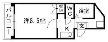 ジャスティワン黒髪 603号室