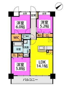 シグレア下大利 1003号室