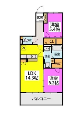 ヴィアーレ 502号室