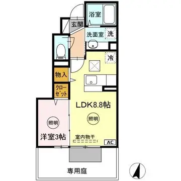 Dーroom上の原 102号室