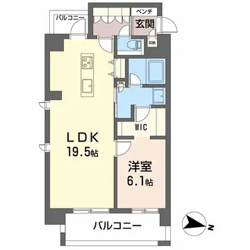 シャーメゾンステージBEFU 206号室