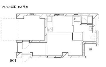 WIL-BU山王 B01号室
