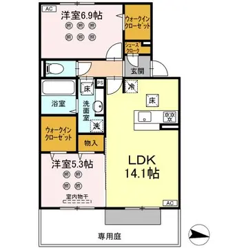 ソレールヴィラ・クレスト 102号室