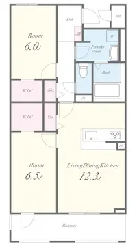 アルメノア西新 102号室