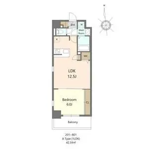 SーRESIDENCE大濠公園achieve 201号室