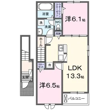 クレールヴィラージュ Ⅰ 202号室