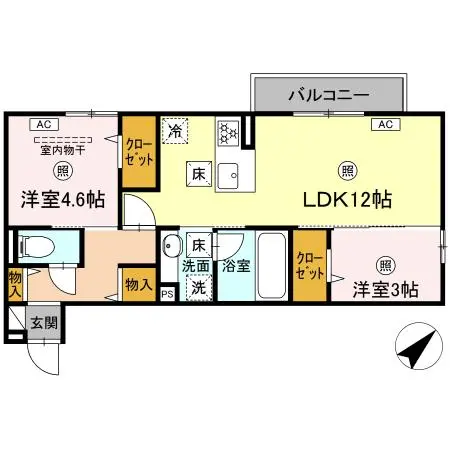 DーROOM御開 103 号室