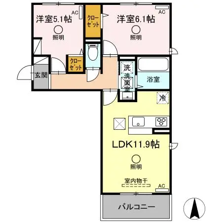セキュレア合志 101 号室
