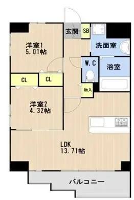 LIBTH高取Ⅱ 201 号室