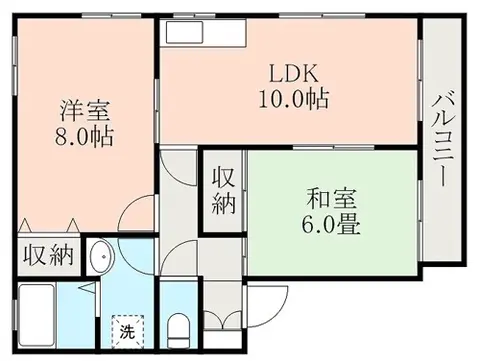 カーサ帯山B棟 102 号室