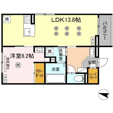 プランドゥブレ西新 201 号室