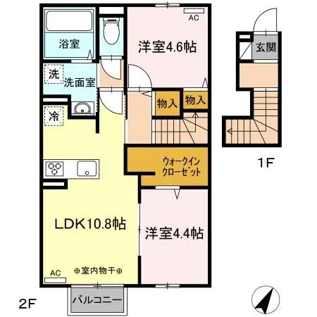 ドゥ・マリアージュ Ⅲ 202 号室