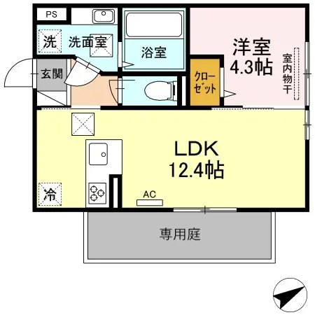 ボナール・三ツ石 105 号室