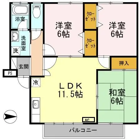 シャルマン野口 A棟 102 号室